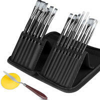 Без бренда «Набор кистей для рисования в чехле, премиум набор (15 нейлоновых кистей, 1 мастихин)» в Иваново в интернет-магазине  Без бренда «Набор кистей для рисования в чехле, премиум набор (15 нейлоновых кистей, 1 мастихин)» в Иваново