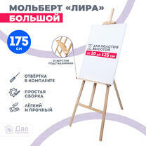 Без бренда «Мольберт Две картинки лира с полочкой, 175 см» в Иваново