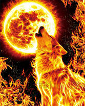 Без бренда «Огненный волк воет на луну (20шт)» в Иваново