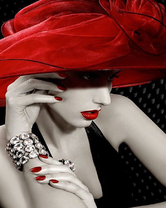 Без бренда «Коробка 20 шт: Девушка с красной шляпой» в Иваново