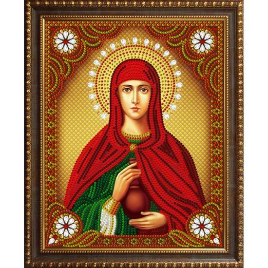 Алмазная мозаика частичная 27x33 Икона Анастасия Узорешительница