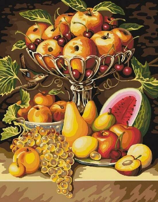 Картина по номерам Сочный натюрморт