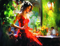 Без бренда «Милая девушка с бокалом шампанского» в Иваново