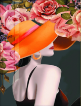 Без бренда «Дама в яркой шляпе и розы» в Иваново