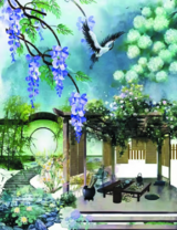 Без бренда «Сад с беседкой, цветами и птицей» в Иваново