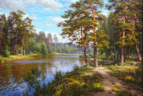 Без бренда «Хвойный лес и река» в Иваново в интернет-магазине  Без бренда «Хвойный лес и река» в Иваново