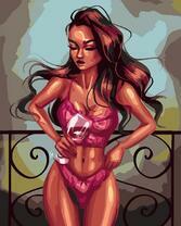 Без бренда «Девушка в нижнем белье с бокалом вина» в Иваново